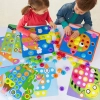 Układanka guzikowa Montessori 58 el. – zdjęcie 5
