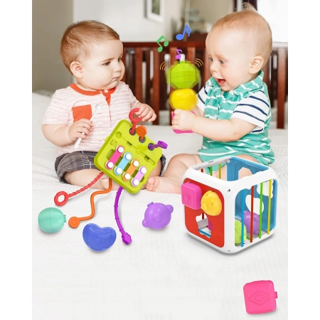 Kostka sensoryczna Montessori 7w1 – zdjęcie 4