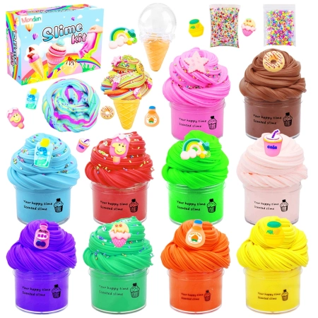 Pachnące slime gluty lody babeczki zestaw do robienia glutów 10szt