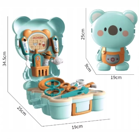 Zestaw lekarski w walizce miś koala 16 el. – zdjęcie 7