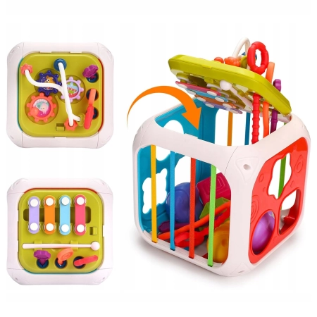 Kostka sensoryczna Montessori 7w1 – zdjęcie 6