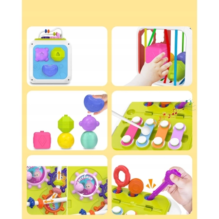Kostka sensoryczna Montessori 7w1 – zdjęcie 9