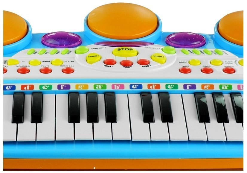 Organy Pianinko Keyboard Perkusja Stołek