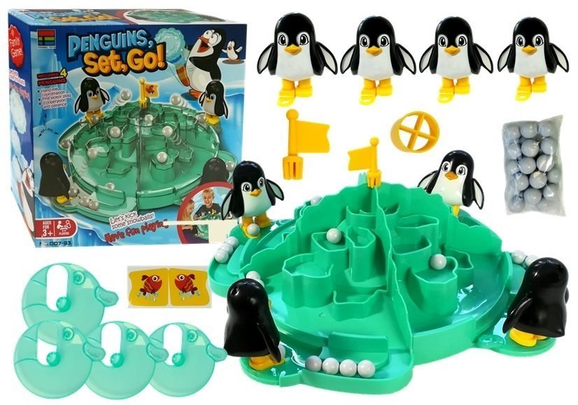 Gra Lodowiec Pingwinów Podbijanie Piłek Śnieżek