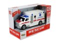 Ambulans z napędem frykcyjnym Biały Na Baterie 1:20 z Dźwiękiem