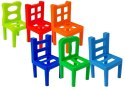 Gra Spadające Krzesła Ułóż Kolorową Wieżę
