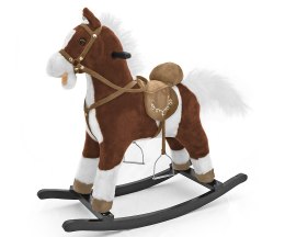 Koń na biegunach dla dzieci Mustang Milly Mally ciemny brąz