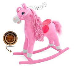 Koń na biegunach dla dzieci Princess Milly Mally różowy
