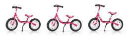 Rowerek biegowy dla dzieci Dusty pompowane koła 12" różowy Milly Mally