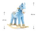 Koń na biegunach dla dzieci Pony Milly Mally niebieski