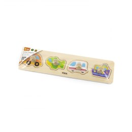 Pierwsze drewniane puzzle z uchwytami - transport Viga