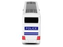 Autobus Policyjny Dwupiętrowy Biały z Naciągiem Dźwięk