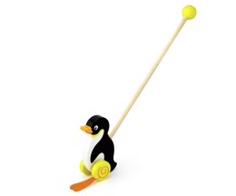 Drewniany pchacz pingwinek dla dzieci Viga