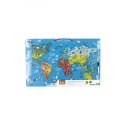 Drewniana tablica 2w1 edukacyjna z magnetyczną mapą świata Viga